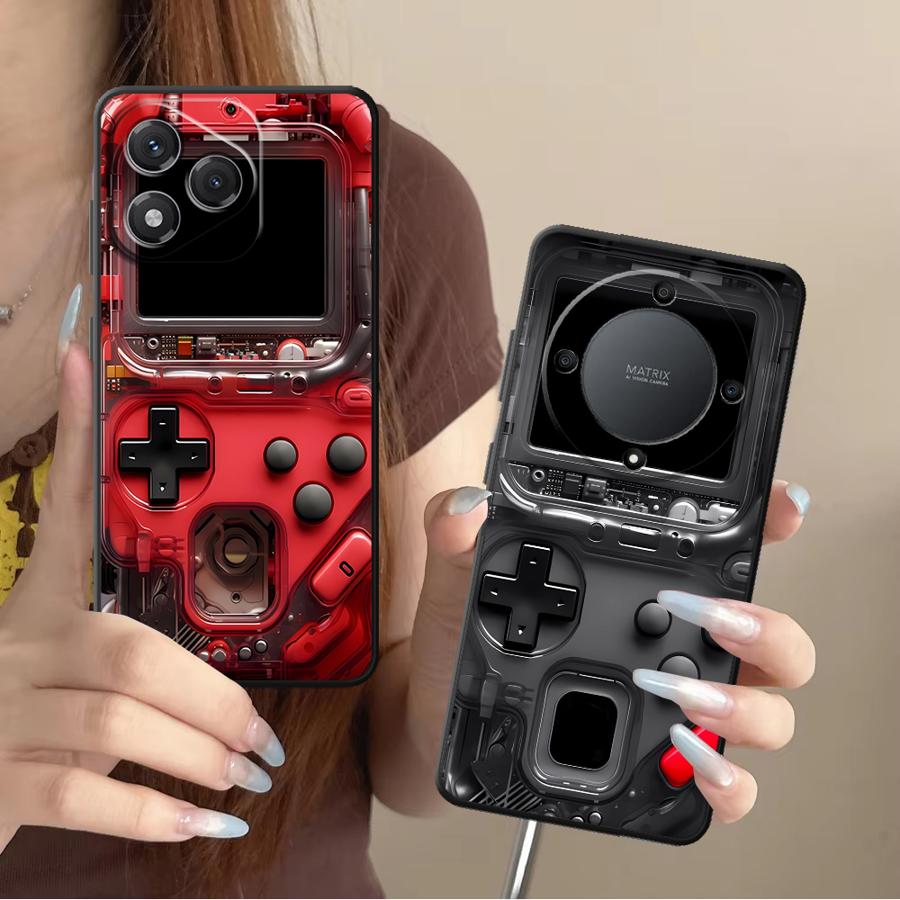 Gaming Console And - Custodia per telefono con design retrò