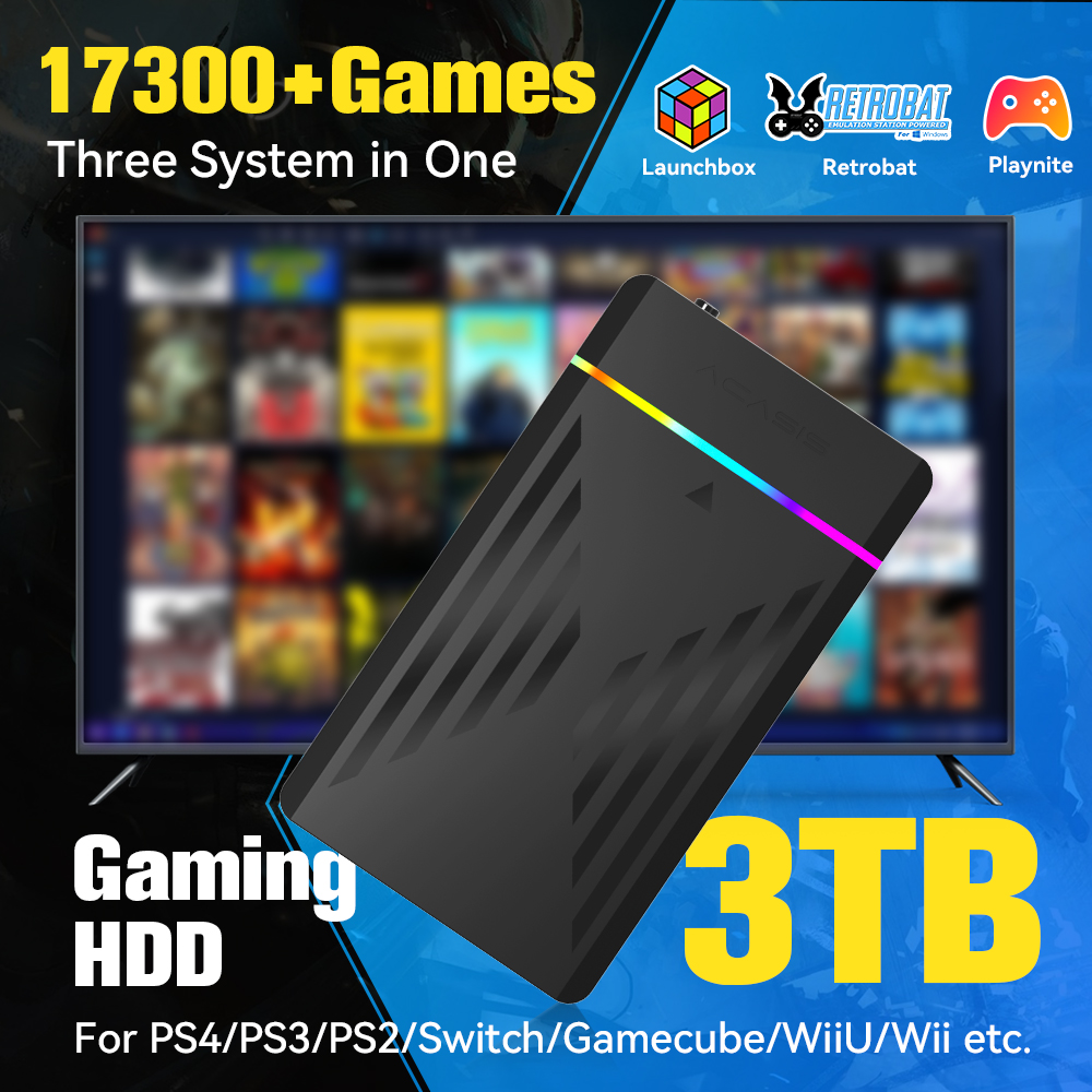 Gaming Console Video Game - HDD da gioco portatile da 3