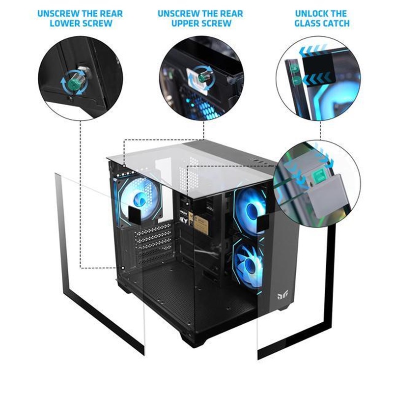 Case MATX Yeah Magic Cube di A - Gaming Console Table recensione e prezzo