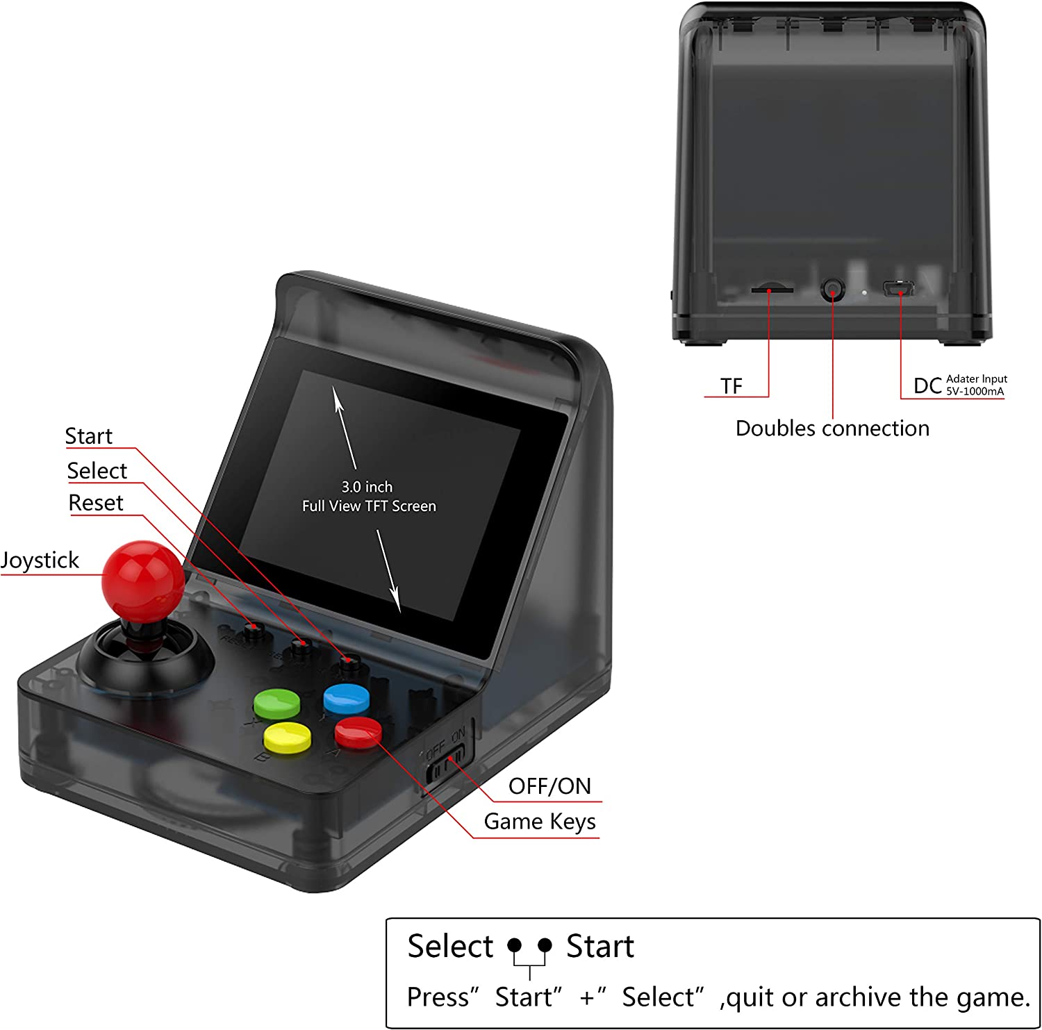 ARCADE MINI Best Popular 32 Bi - Gaming Console Under 500 recensione e prezzo