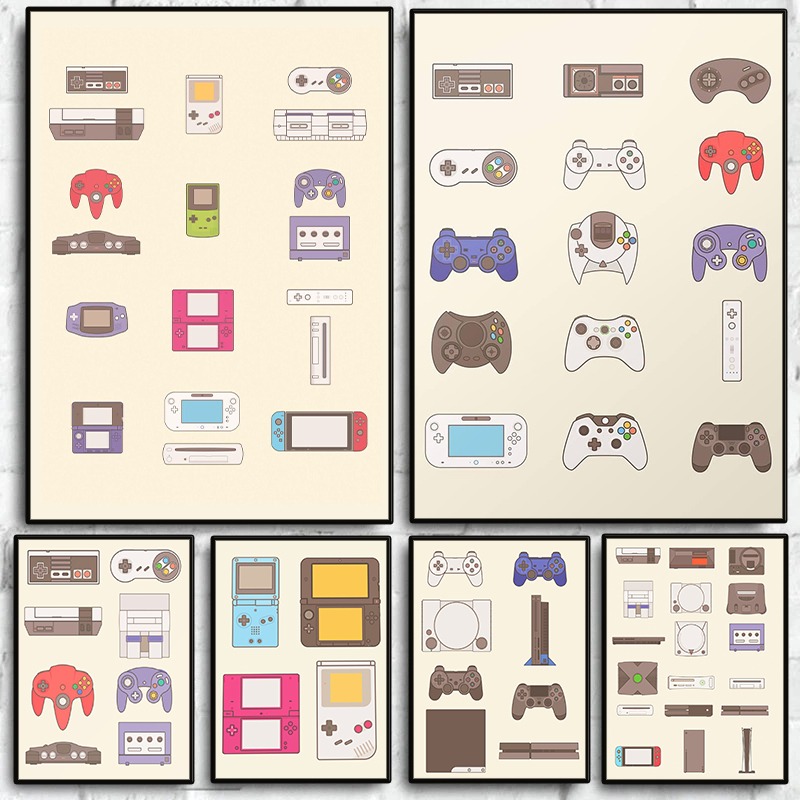 Poster su Tela dell'Evoluzione - Gaming Console Video Game recensione e prezzo
